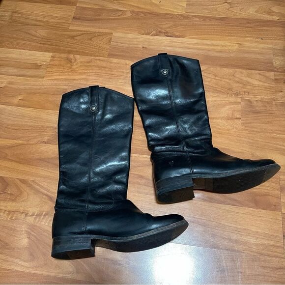 Frye Black Leather Women's Boots - Picture 1 of 16